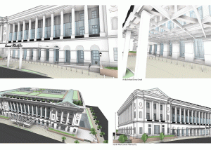 3D model views of Family Court Building, Philadelphia PA (view 1)