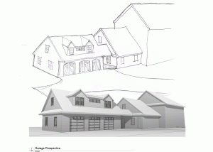 3D model view of Garages & Guesthouses, Chester County PA