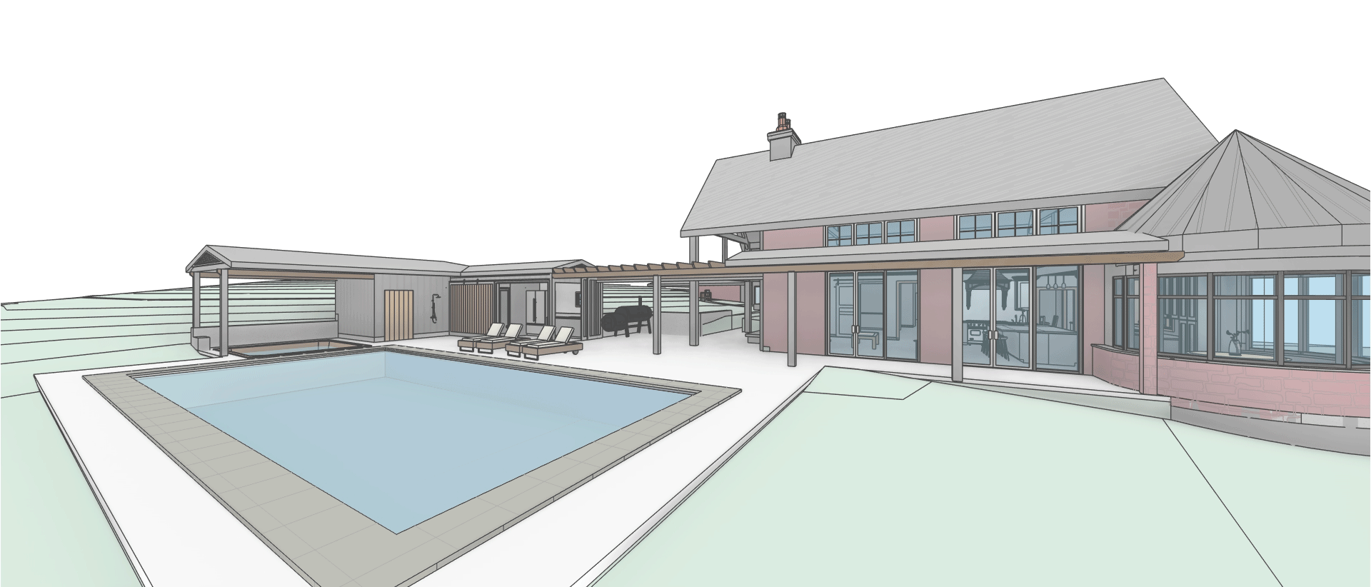 Pool House & Spa