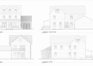 Elevation drawings of Residential Additions, Montgomery County PA