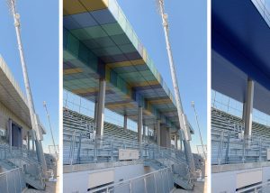 Canopy rendering views of Stadium Seating Canopy, Union City NJ