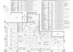 Restaurant health department drawing sheet, Philadelphia PA (view 1)
