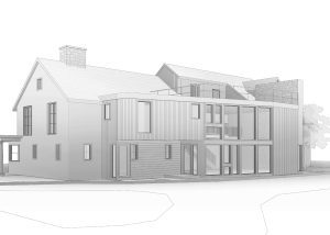 3D model of modern addition of Modern Addition 3D Model, West Chester PA (view 1)