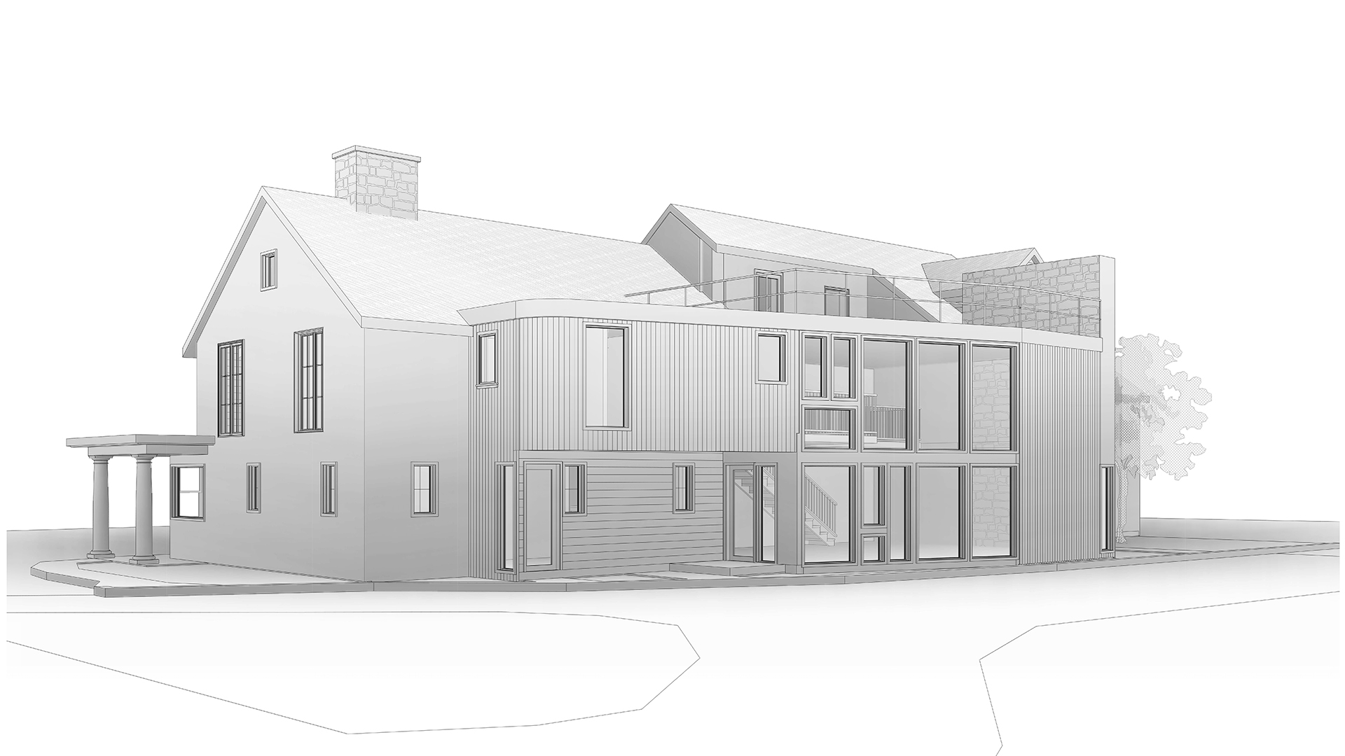 Modern Addition 3D Model