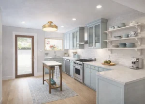 Kitchen interior rendering of Kitchen Renovation, Philadelphia PA (view 1)
