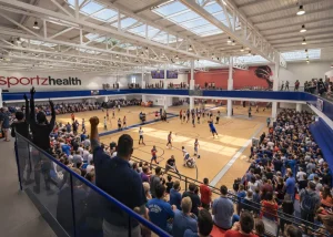 Arena interior rendering of Sporting Complex, Philadelphia PA (view 1)
