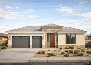 Front exterior rendering of Phoenix Residence, Mesa AZ (view 1)